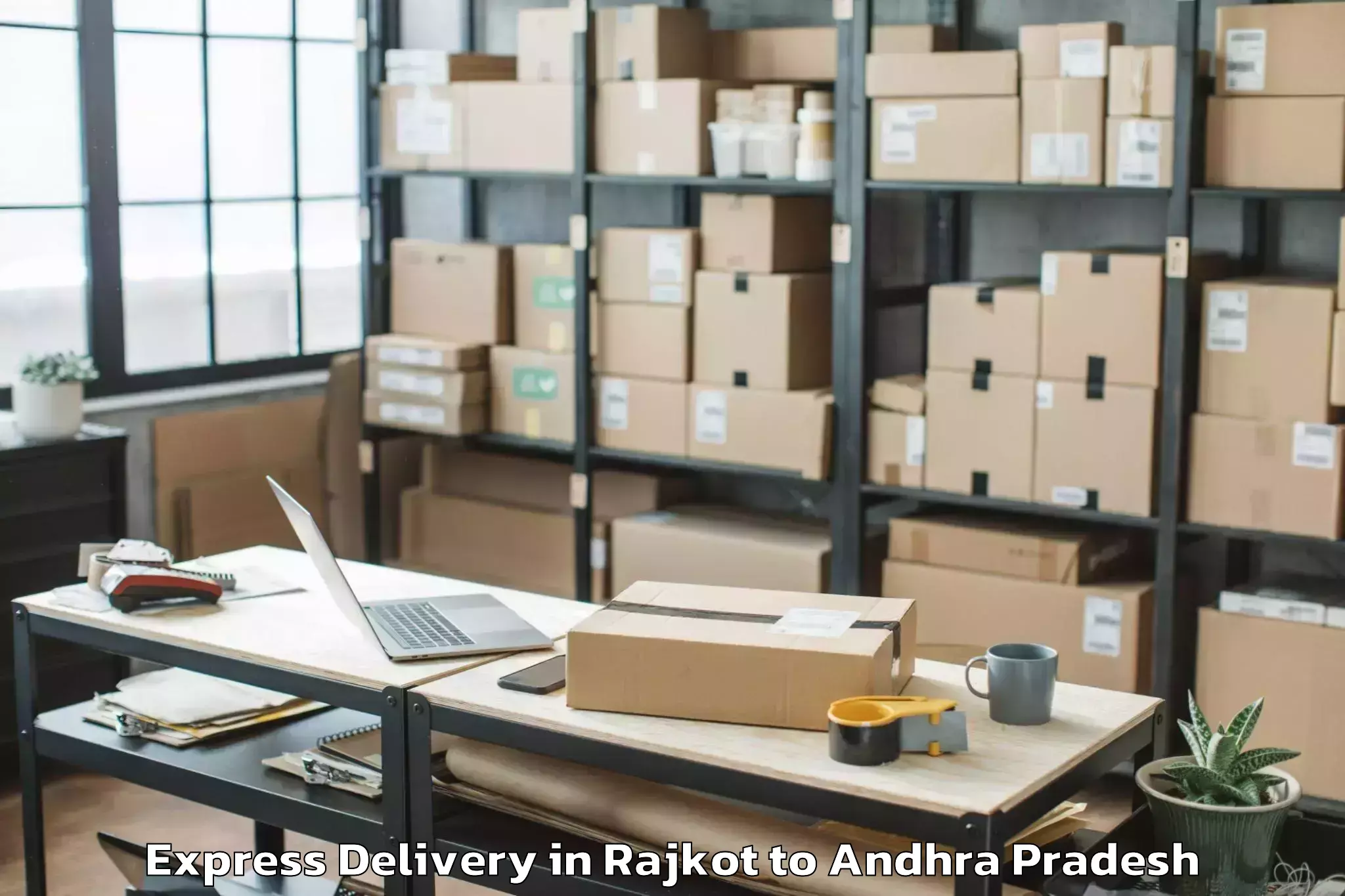 Leading Rajkot to Kakumanu Express Delivery Provider